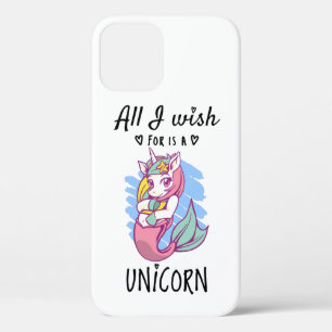 All I wish for is a Unicorn iPhone 12 Case