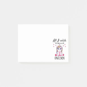 All I wish for is a Unicorn Post-it Notes