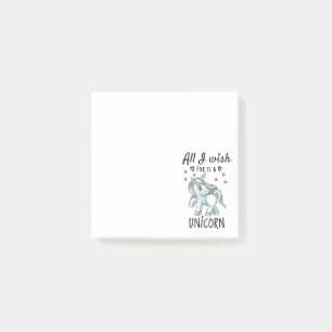 All I wish for is a Unicorn Post-it Notes