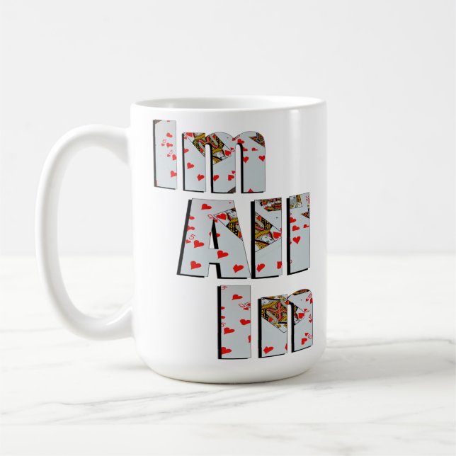 All In At Poker,  Coffee Mug (Left)