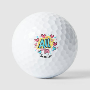 "All In" Graffiti-Style Golf Balls