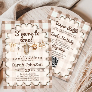 All in One Adding S'more To Love baby shower Invitation