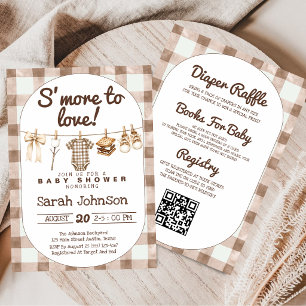 All in One Adding S'more To Love baby shower Invitation