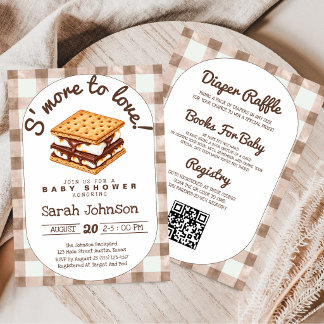 All in One Adding S'more To Love baby shower Invitation