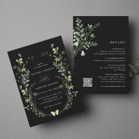 All In One Black Elegant Wildflower Wedding