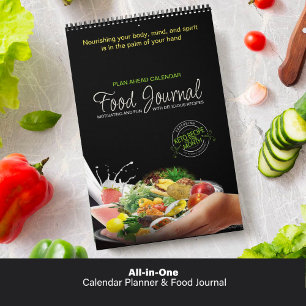 All-in-One Calendar Planner & Food Journal