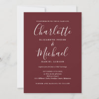 All In One Elegant Modern Rosewood Pink Wedding