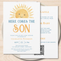 All in One Here Comes the Son Baby Boy Shower