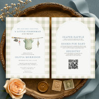 All in One Little Fisherman Gingham Baby Shower