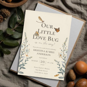All in One Little Love Bug Baby Shower Invitation