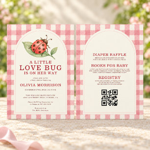 All in One Little Love Bug Baby Shower Invitation