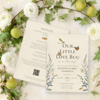 All in One Little Love Bug Baby Shower Invitation