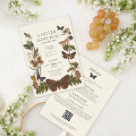 All in One Little Love Bug Baby Shower Invitation<br><div class="desc">This sweet elegant gender neutral baby shower invitation features vintage botanicals on a creamy background with butterflies and caterpillars. This Little Love Bug All-in-one baby shower invitation has a place for everything. Add info on books for baby, diaper raffle and gift registry notes all on the back along with QR...</div>