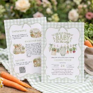 All in One Locally Grown Baby Shower Invitation
