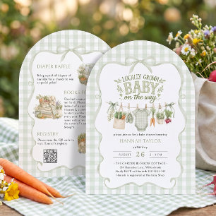 All in One Locally Grown Baby Shower Invitation