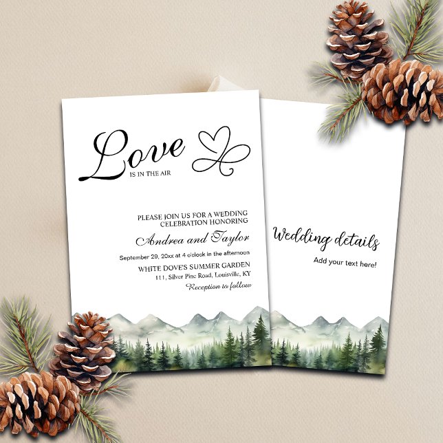 All in One Love is in the air Casual Wedding Invitation (Creator Uploaded)