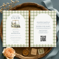 All in One New to Club Golf Cart Baby Shower