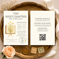 All in One Next Chapter Begins QR Code Baby Shower