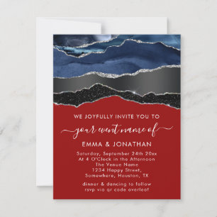 All In One QR Code Black Silver Blue Navy Red