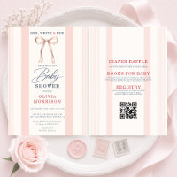 All in One Red White & Due Girls Pink Baby Shower
