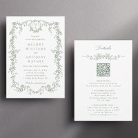 All in One Sage Green French Floral Wedding