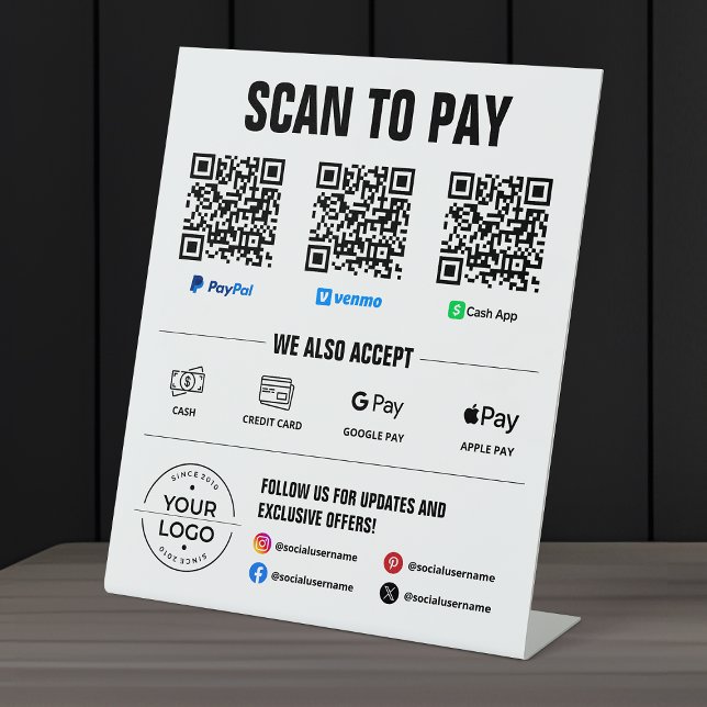 All-in-One Scan to Pay Sign PayPal Venmo Cash App (Creator Uploaded)