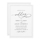All-In-One Simple Classic Black & White Wedding