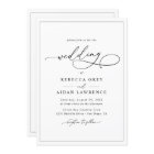 All-In-One Simple Classic Black & White Wedding