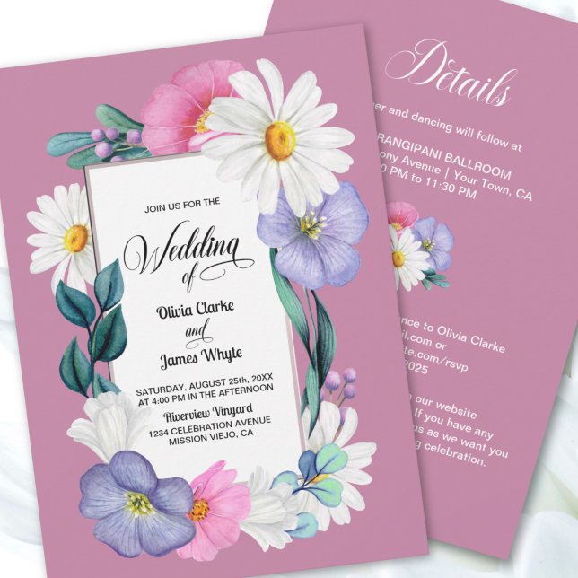 All In One Spring Floral Wedding Invitation (Creator Uploaded)