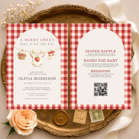 All in One Strawberry Clothesline Baby Shower