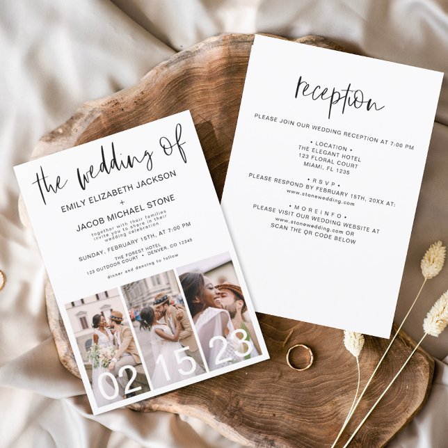 All in One The Wedding of Minimalist Invitation (Creator Uploaded)