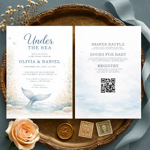 All in One Under the Sea Ocean Couples Baby Shower Invitation