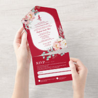 All in One Vietnamese Elderly Birthday Invitation