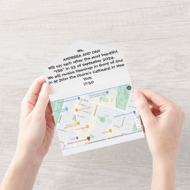 All in One Wedding Invitation (Opening)