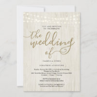 All in One Wedding Invitation with RSVP & Registry