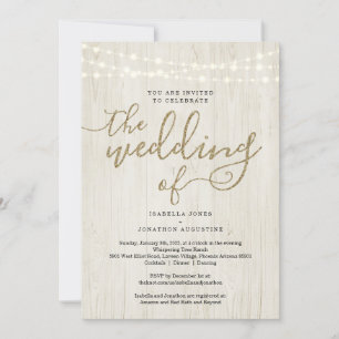 All in One Wedding Invitation with RSVP & Registry