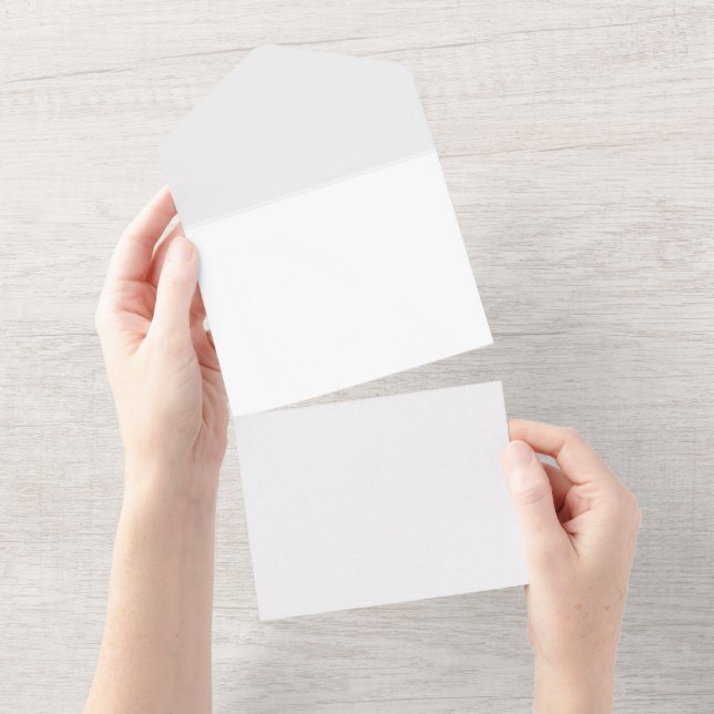 All-in-One Wedding Invitations | RSVP. Logo. Scrip (Tearaway)