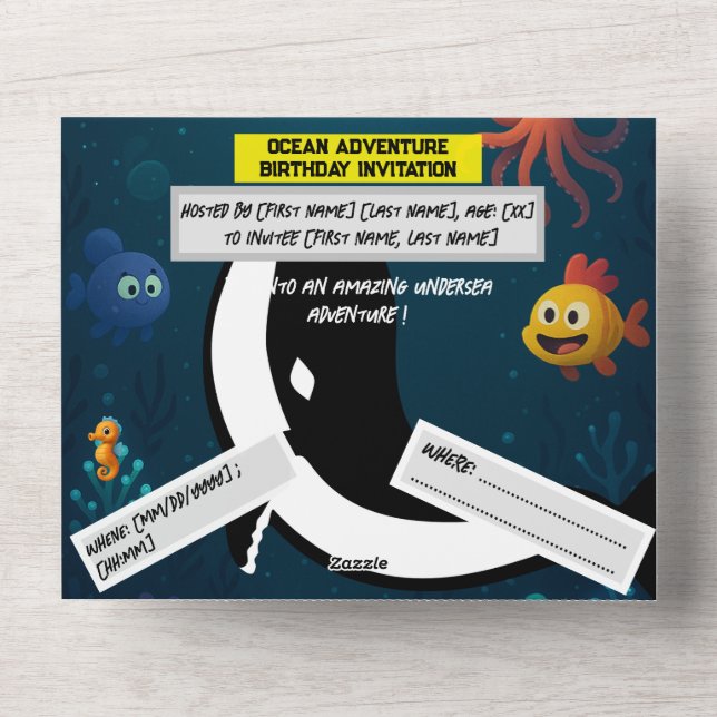 All in One Wedding Invite (Front)