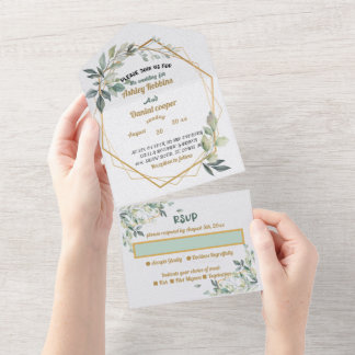 All in One Wedding Invite