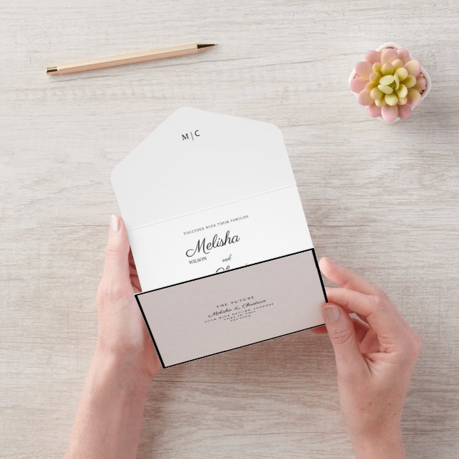 All in One Wedding Invite for a wildflower wedding (Video)