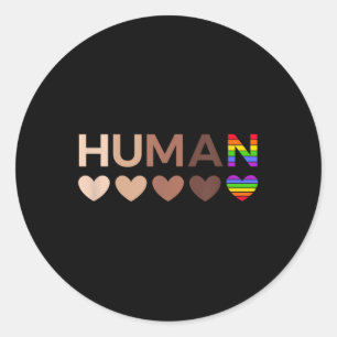 All-inclusive Hearts For Blm Racial Justice & Classic Round Sticker