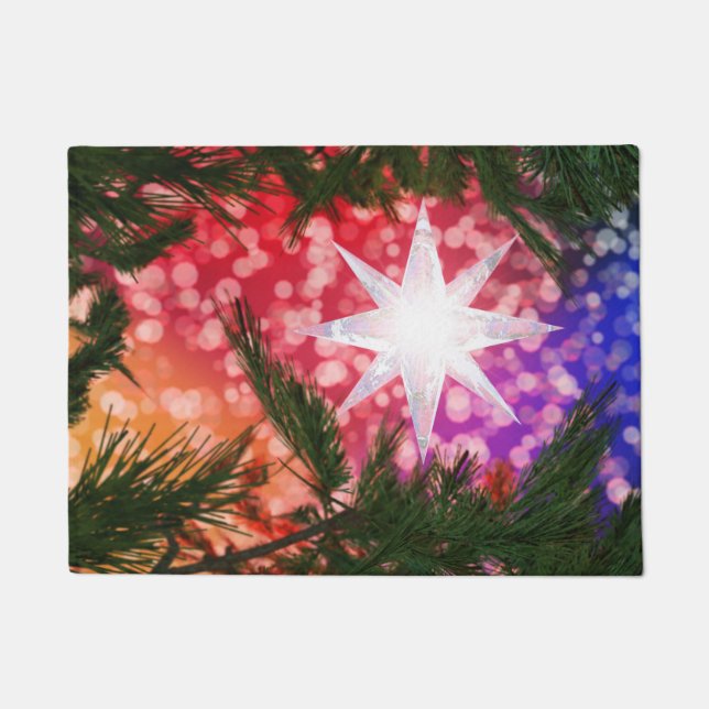 All Is Bright Christmas Doormat (Front)