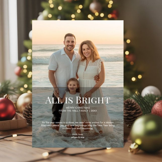 All is Bright Family Christmas Holiday Card (Creator Uploaded)