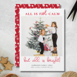 All is Bright Fun Christmas Kids Photo Holiday Card<br><div class="desc">Celebrate the season with the "All is Bright" Minimal Christmas Kids Photo Holiday Card, featuring a soft blue colour palette. This elegant and simple design places your child's photo at the centre, framed by clean typography and a soft, wintry feel. Perfect for families who love a modern yet heartwarming touch,...</div>