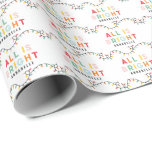 All is bright fun modern bright Christmas twinkle  Wrapping Paper<br><div class="desc">All may not be calm but all can still be bright with this fun modern colourful Christmas gift wrap design.</div>