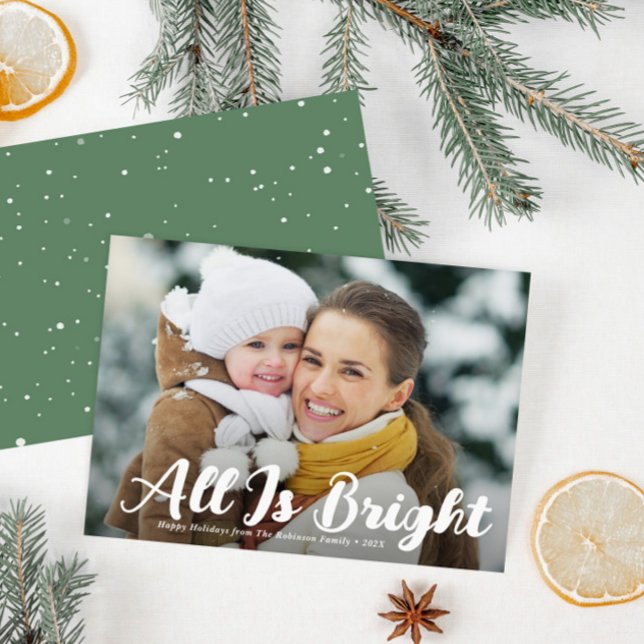 All is bright merry christmas holiday card (Creator Uploaded)