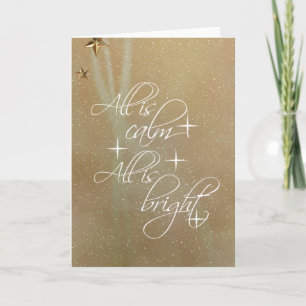 All is Calm, All is Bright Christmas Holiday Card