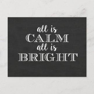 All is Calm All is Bright | Postcard