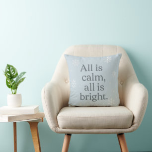 All Is Calm, All Is Bright – Snowlight Calm Scandi Cushion