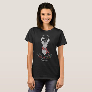 All Is Calm Christmas Holiday reindeer T-Shirt